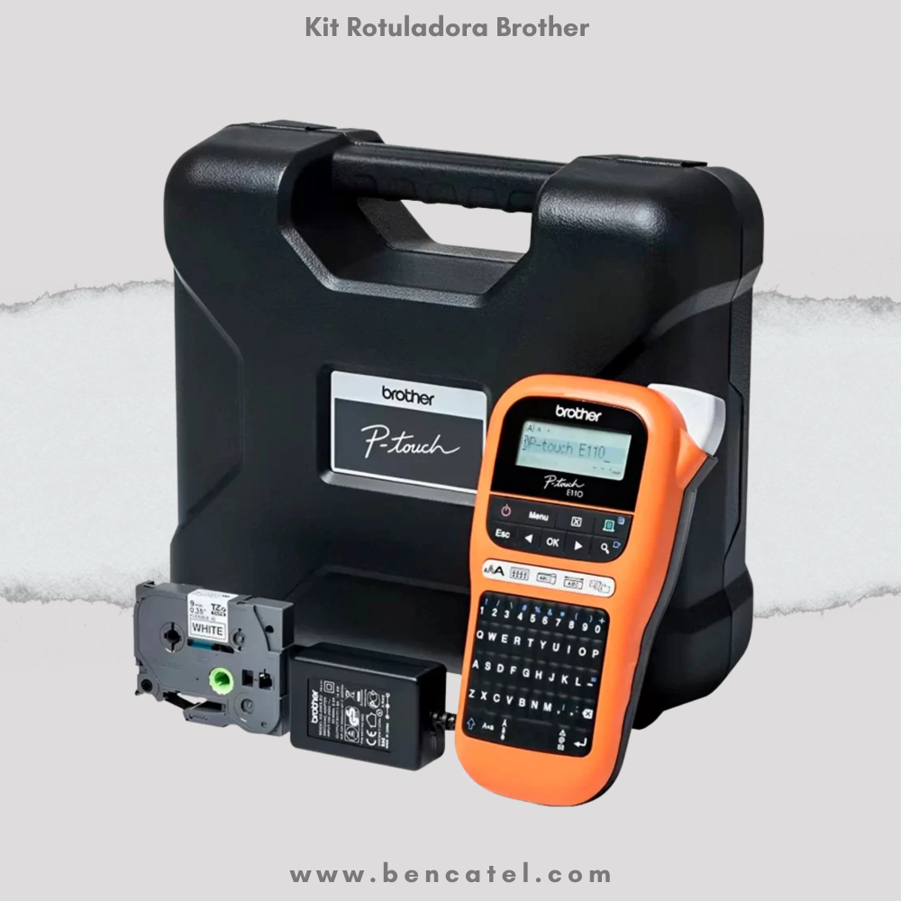 ROTULADORA BROTHER PT110VP PORTATIL INDUSTRIAL CON MALETA